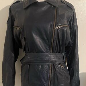1990s DKNY leather jacket
